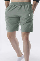 Turbo Titan-Tough Big Size Dry-Fit Men's Shorts In Moss Green