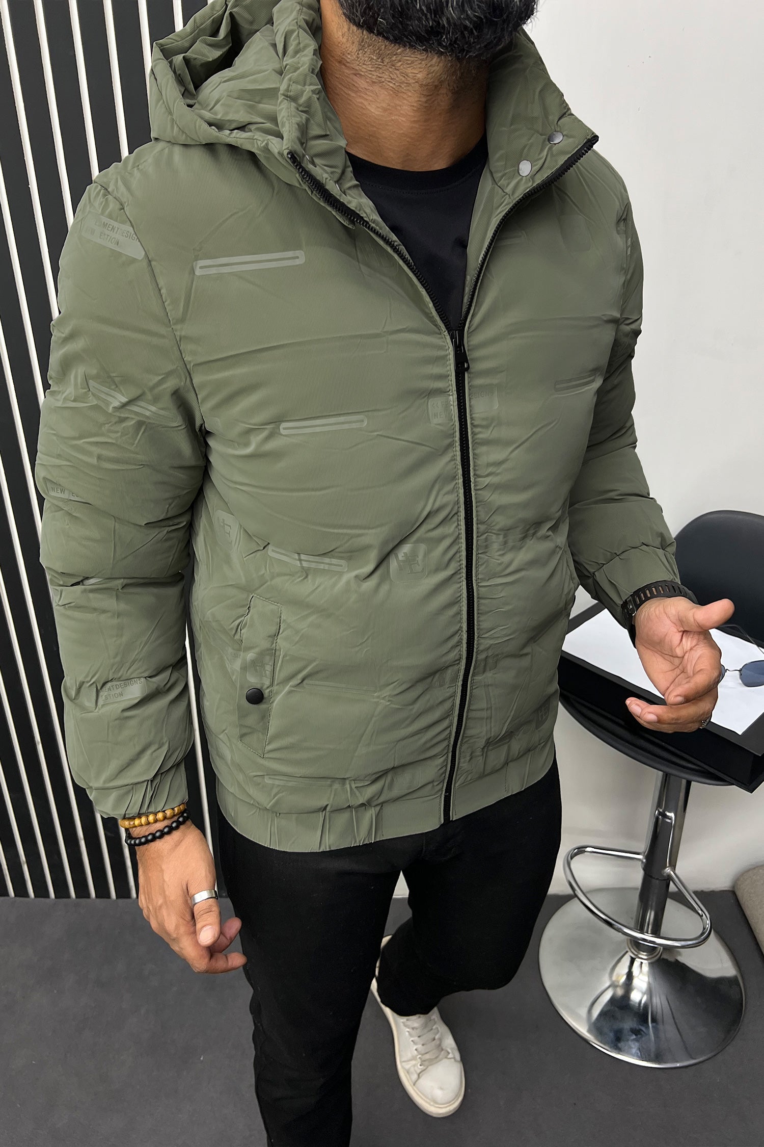 New Edition Branded Hood Style Imported Puffer Jacket