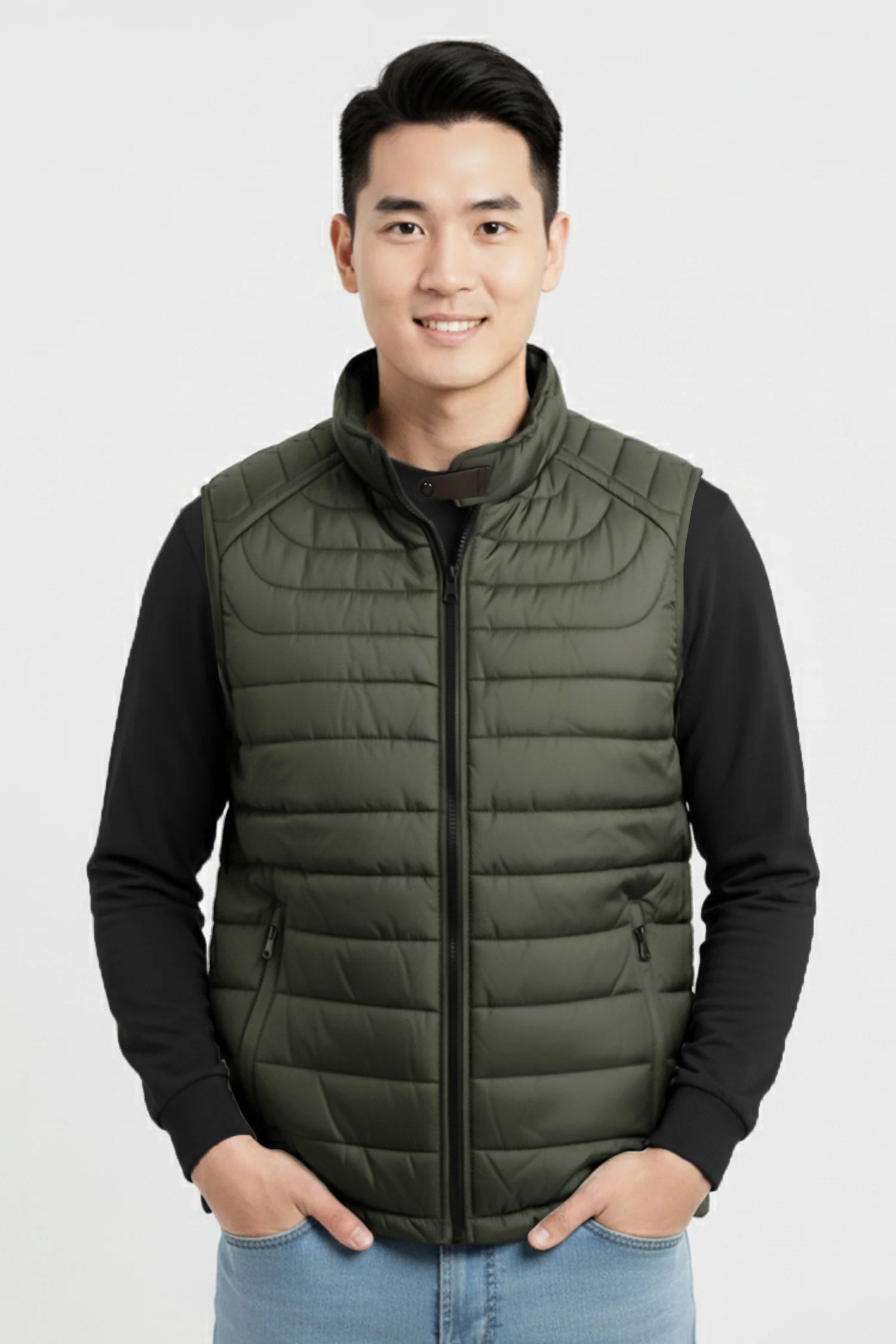 Lightweight Quilted Puffer Vest Imported Men's Gilet