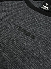 Turbo Embossed Slogan Men Sweatshirt