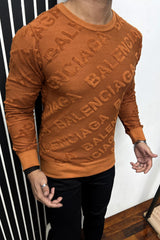 Balnciaga Men Sweatshirt In Rust