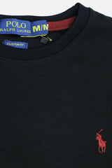 Ralph Lurn Embroidered Logo Sweatshirt In Black