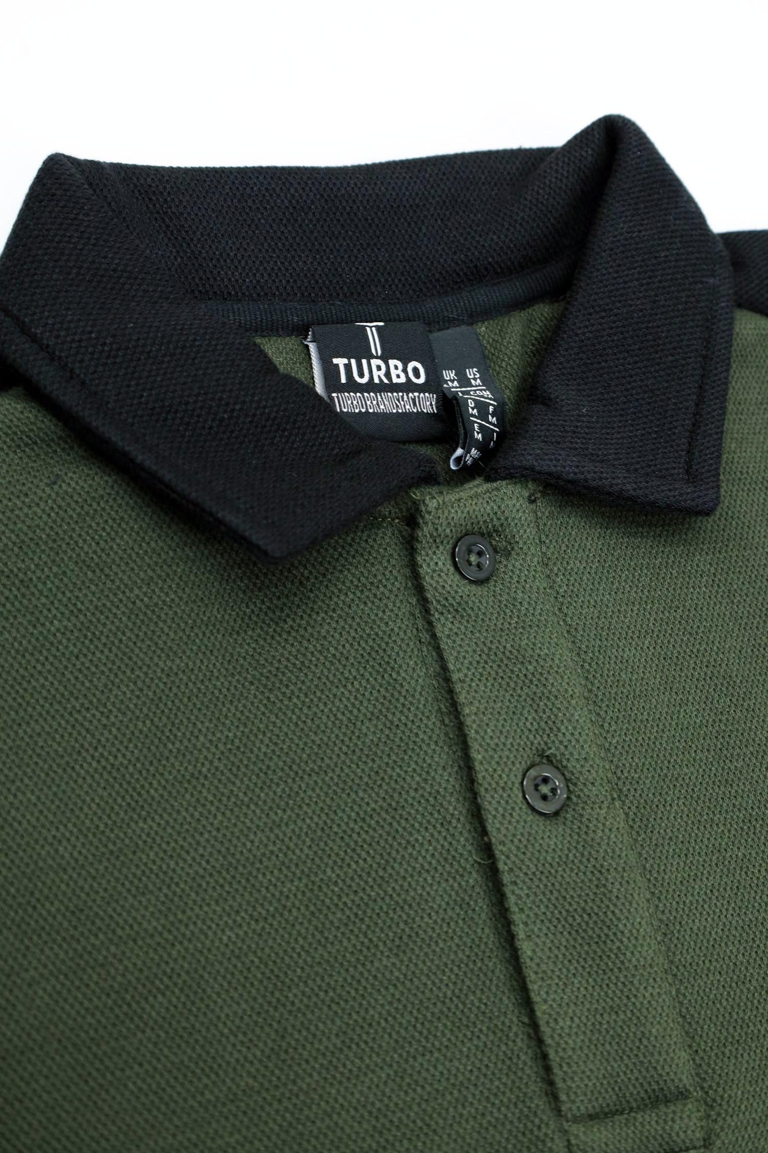 Turbo Printed Logo Cropped Collar Sweatshirt