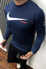 Nke Chest Logo Men's Sweatshirt In Navy Blue