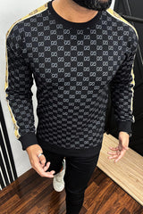 Guci All Over Design Men's Sweatshirt In Black