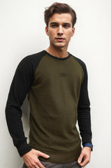 Turbo Embroided Logo Men's Sweatshirt In Olive