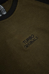Turbo Embroided Logo Men's Sweatshirt In Olive