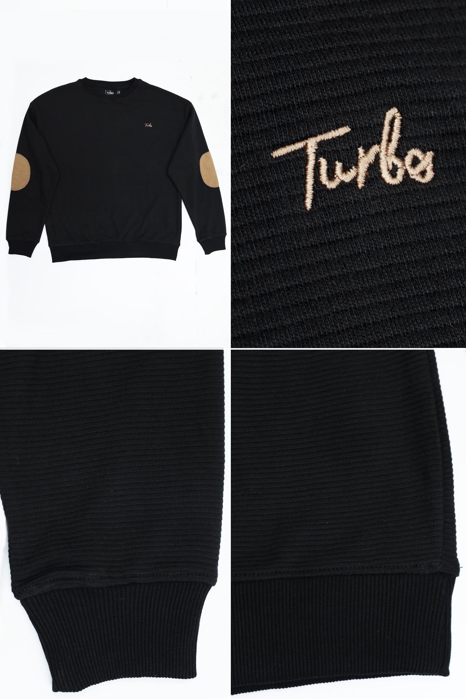Turbo Embroided Men's Over Size Sweatshirt