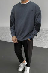 Turbo Embroided Men's Over Size Sweatshirt