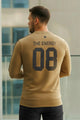 Turbo 3 Stripes Round Neck Men's Sweatshirt In Khaki