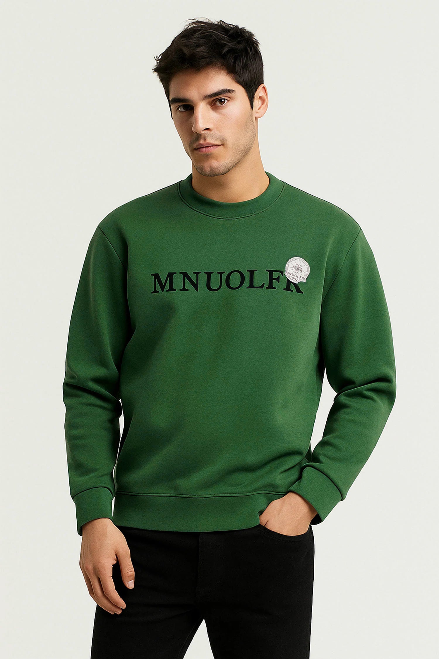 Crew Neck Imported Men's Sweatshirt