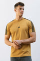 Adds Essentials Base 3-Stripes Men's Tee In Mustard
