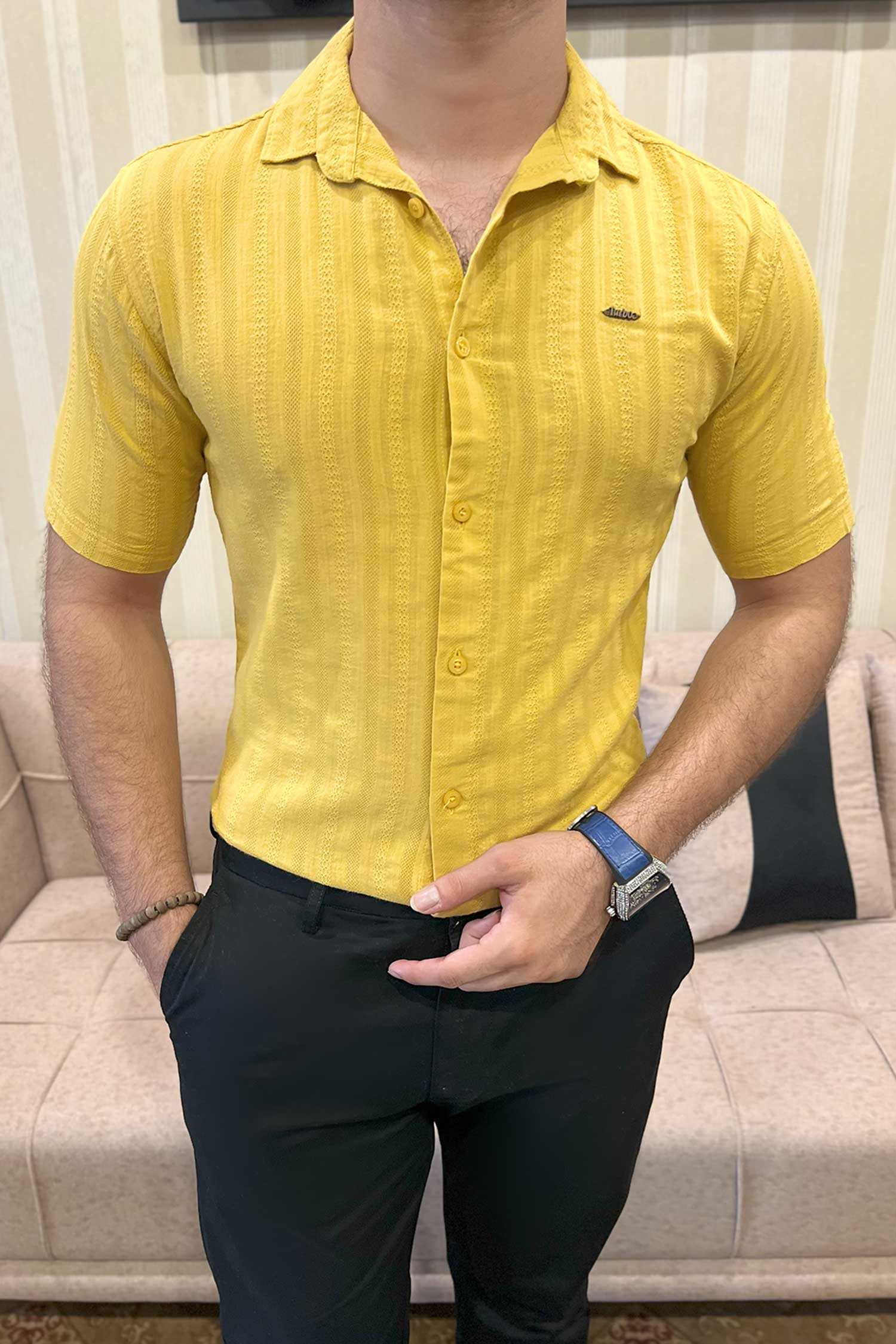 Turbo Endless Cool Embossed Casual Shirt
