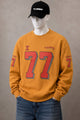 Turbo "77" Graphic Oversize Round Neck Men's Sweatshirt