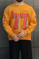 Turbo "77" Graphic Oversize Round Neck Men's Sweatshirt