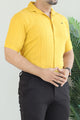 Turbo Endless Cool Embossed Casual Shirt In Mustard