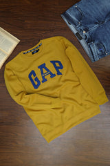 GP Aplic Arch logo Full Sleeves Men's Sweatshirt In Mustard