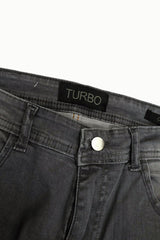Turbo Slim Fit Jeans In Grey