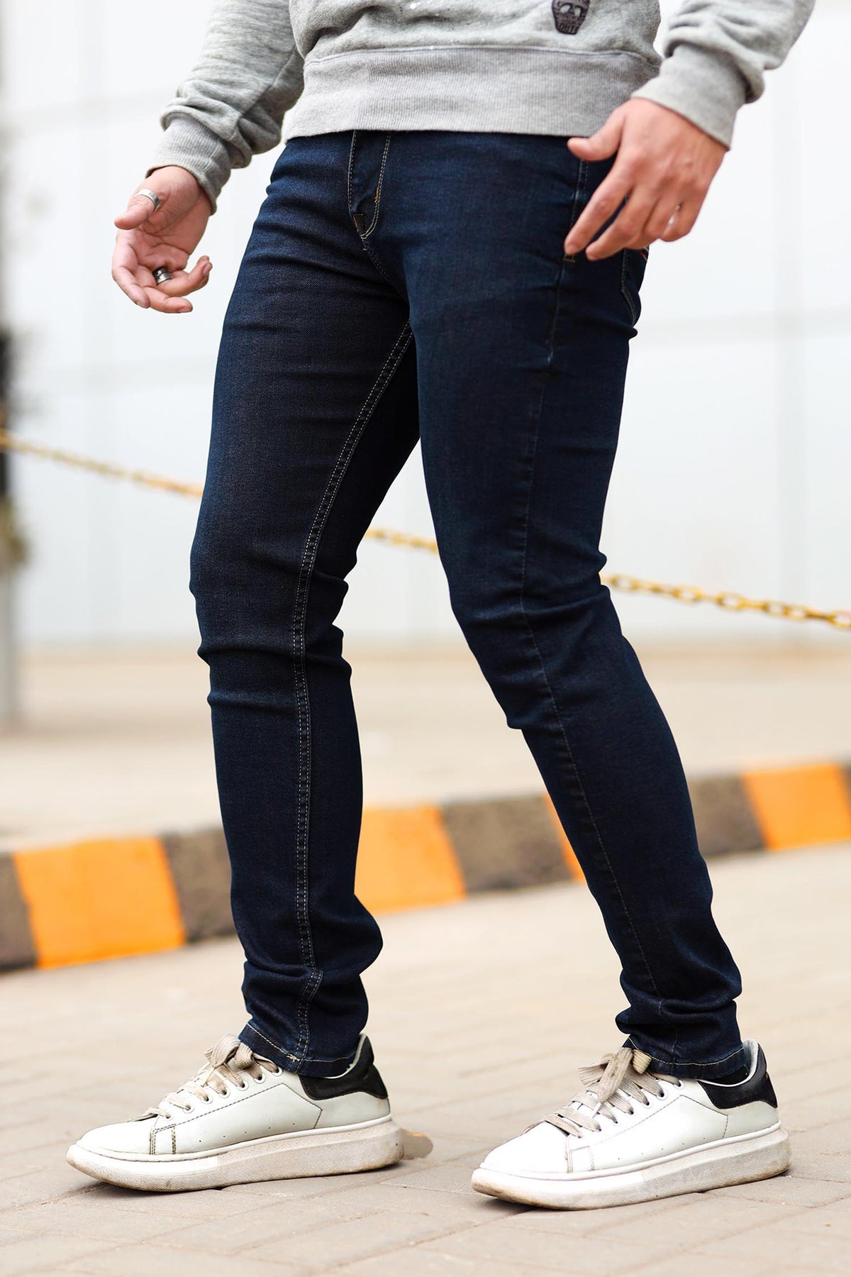 Turbo Light Faded Slim Fit Jeans In Dirty Blue