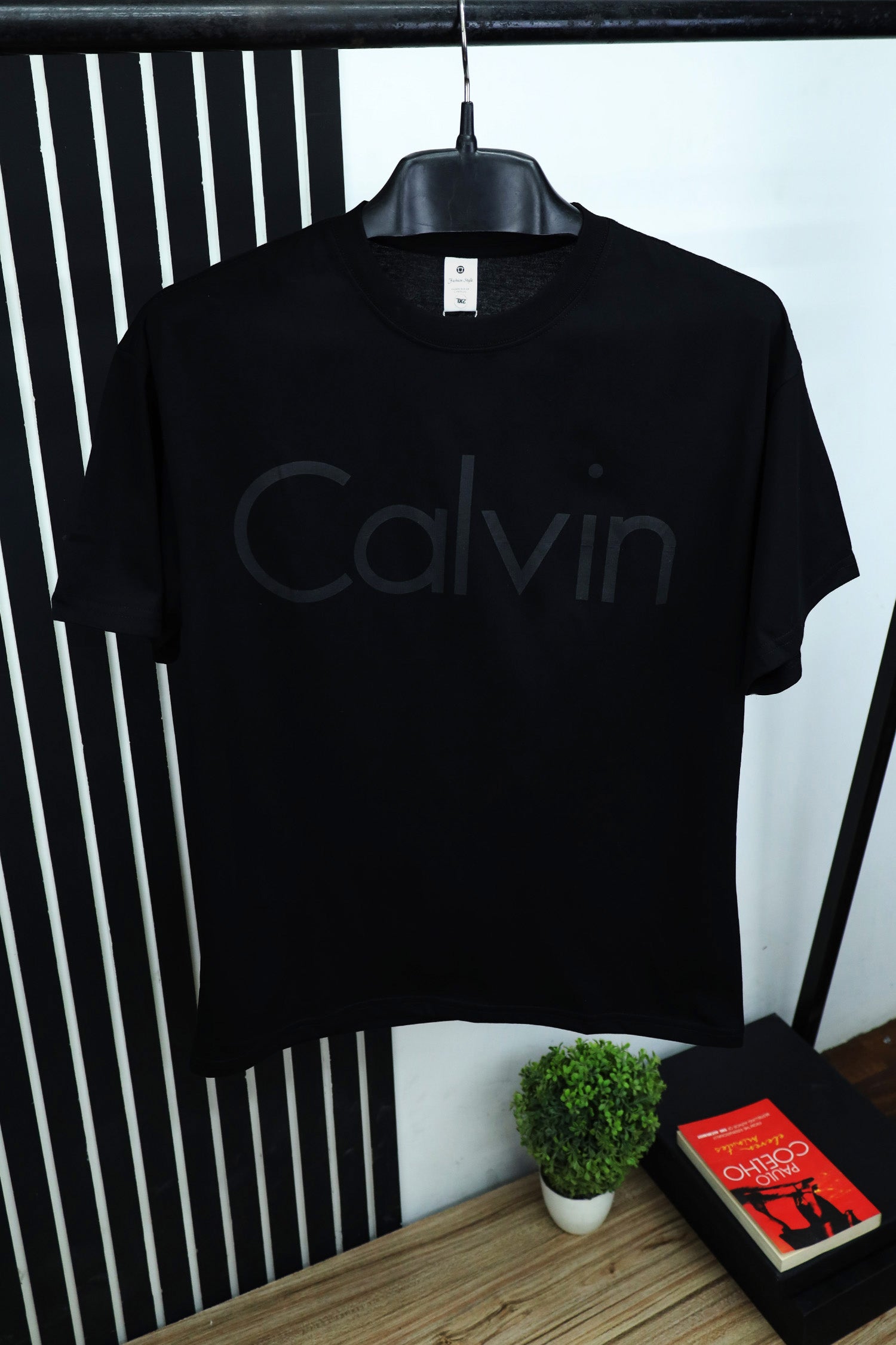 Calvn Front Slogan Oversized T-Shirt