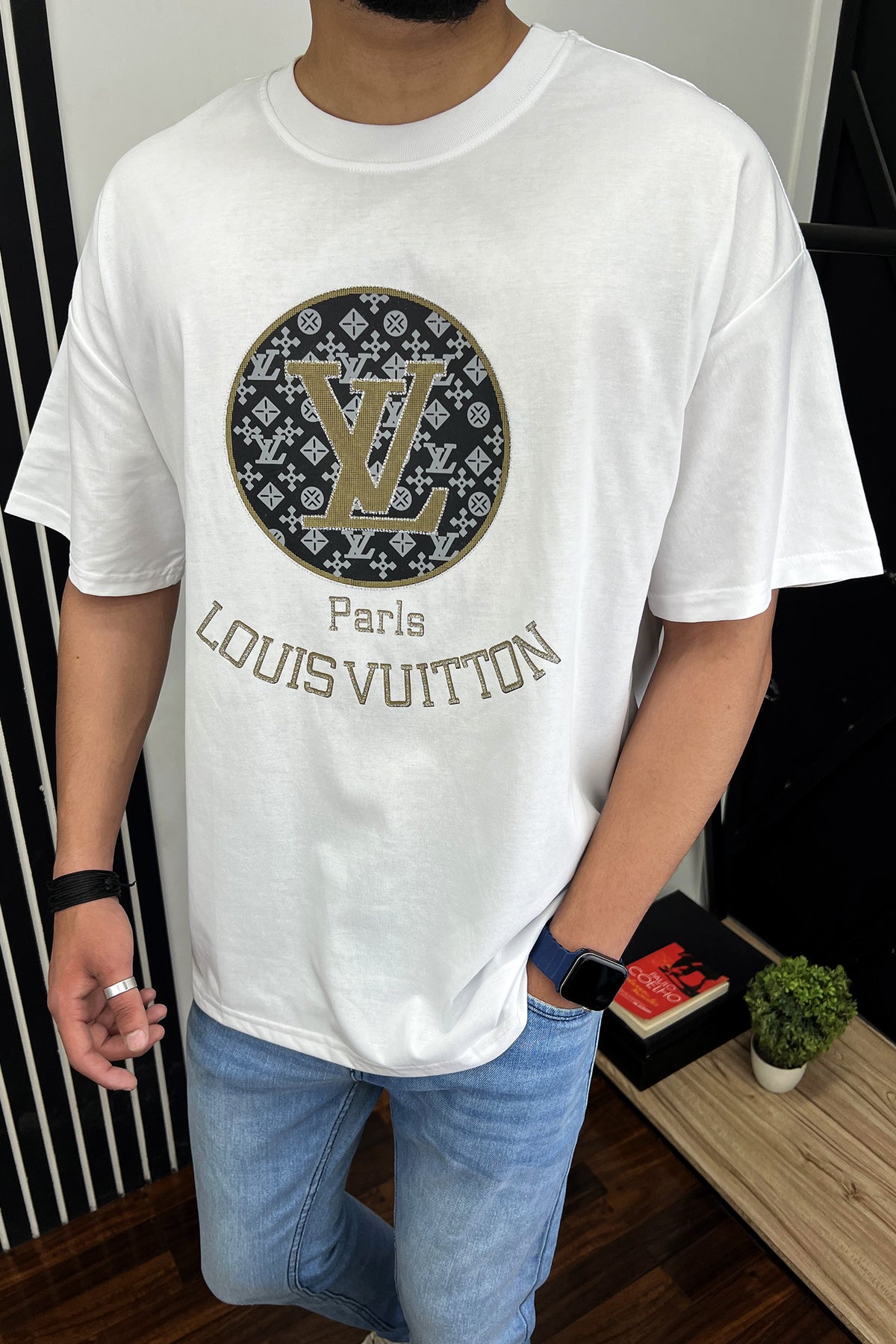 Lus Vtn Front Logo Oversized T-Shirt In White