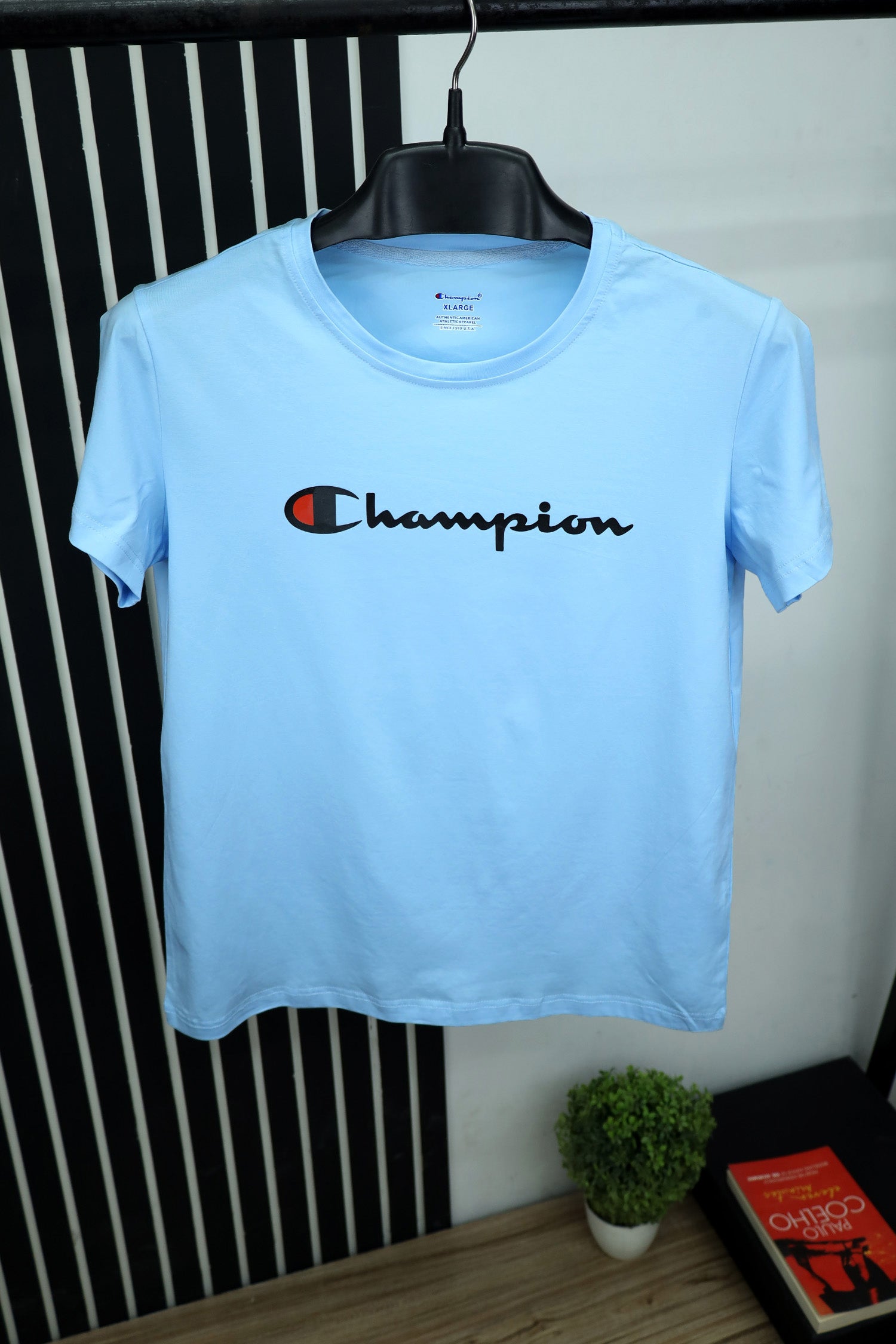 Chmpion Front Slogan Round Neck T-Shirt