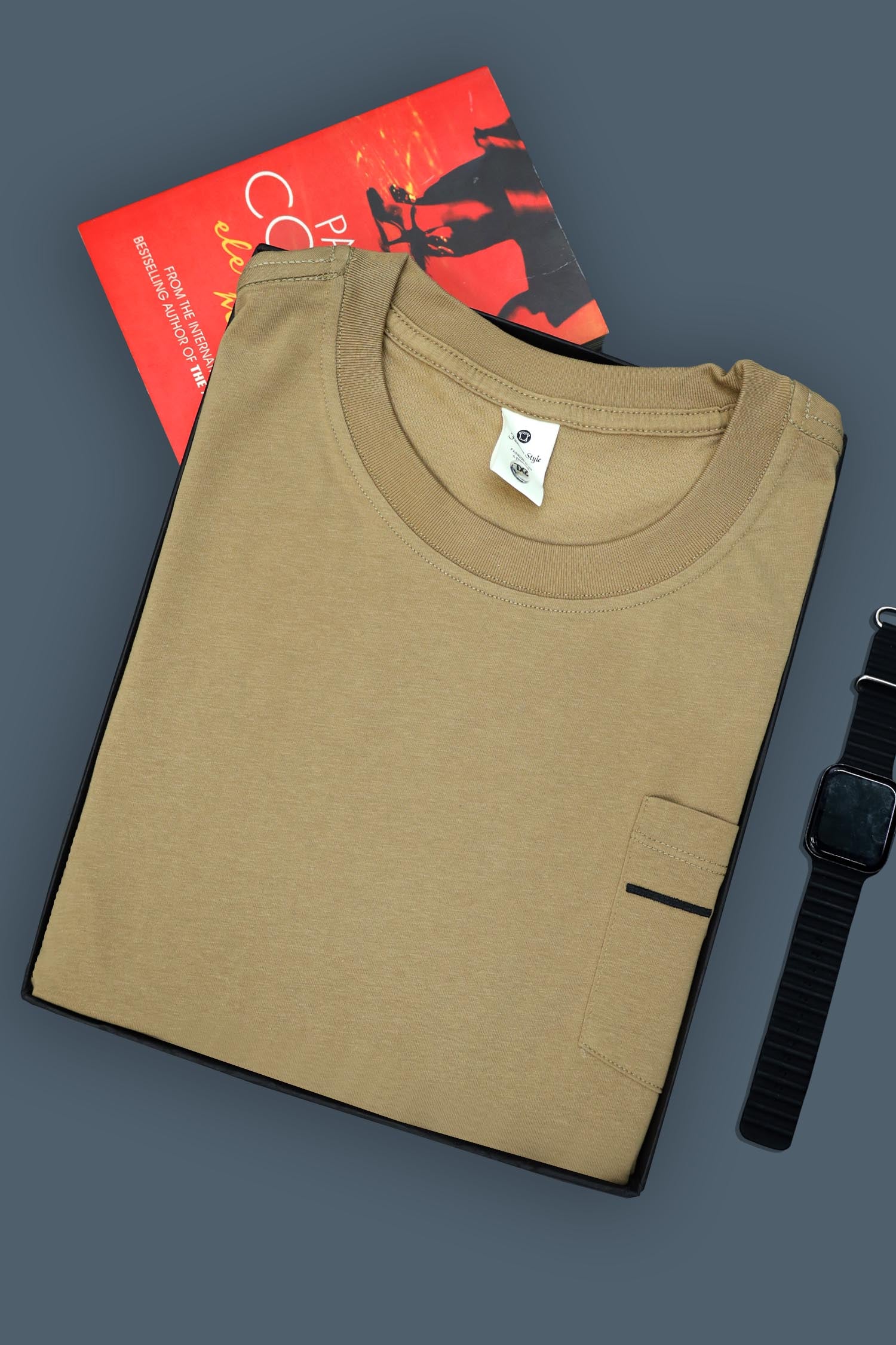 Front Pocket Design Oversized T-Shirt