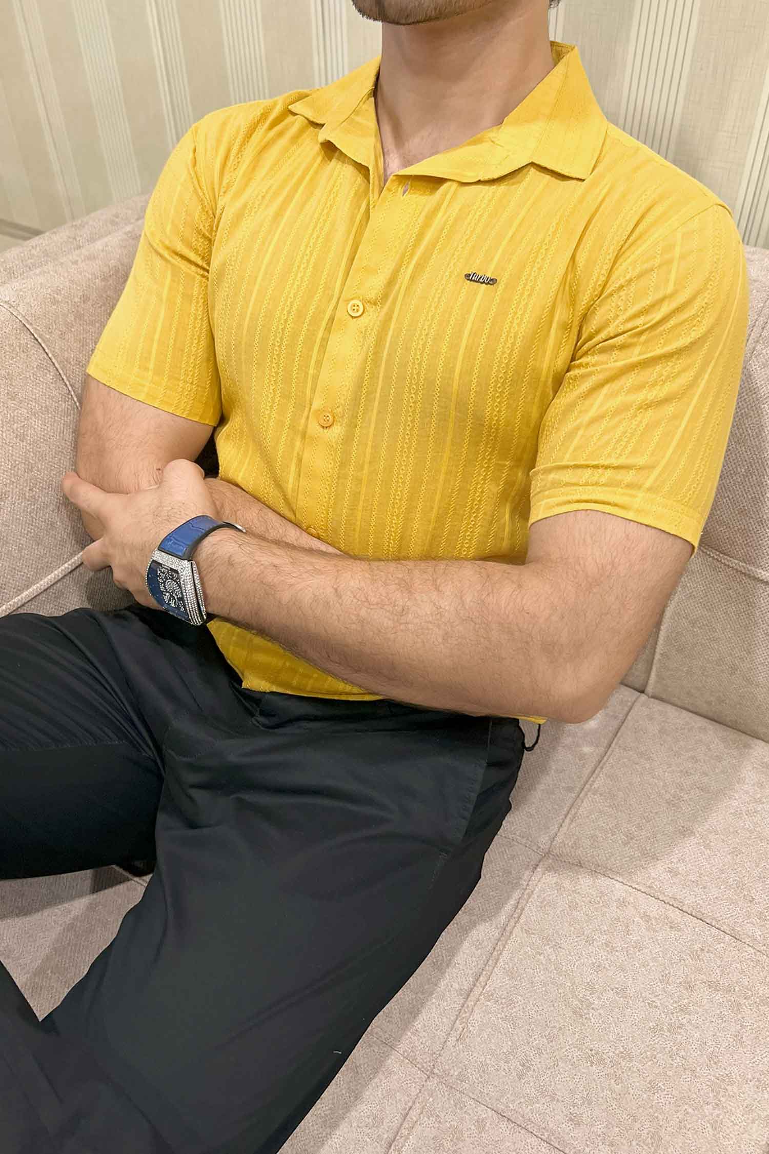 Turbo Textured Champ Casual Shirt