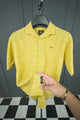 Turbo Artistic Touch Comfort Casual Shirt In Mustard Yellow