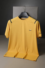 Turbo Sport Shoulder Striped Breathable Dry-Fit Tee