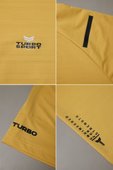 Turbo Sport Shoulder Striped Breathable Dry-Fit Tee
