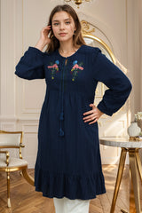 Embroidered Design Dooria Style Turkish Imported Top