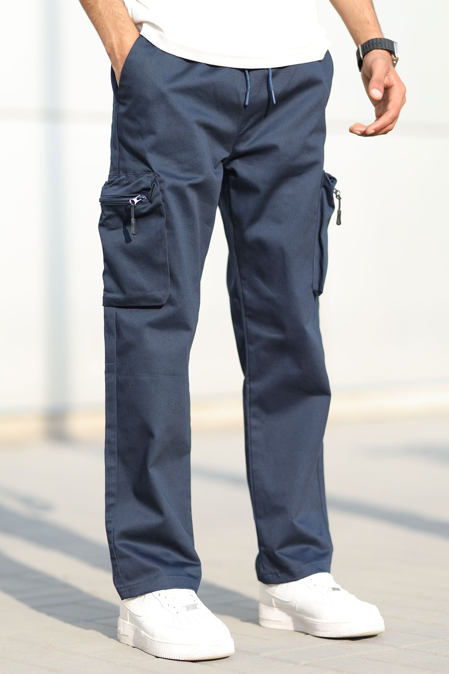 Turbo StreetFit Zip Pockets Imp Cotton Cargo Trouser