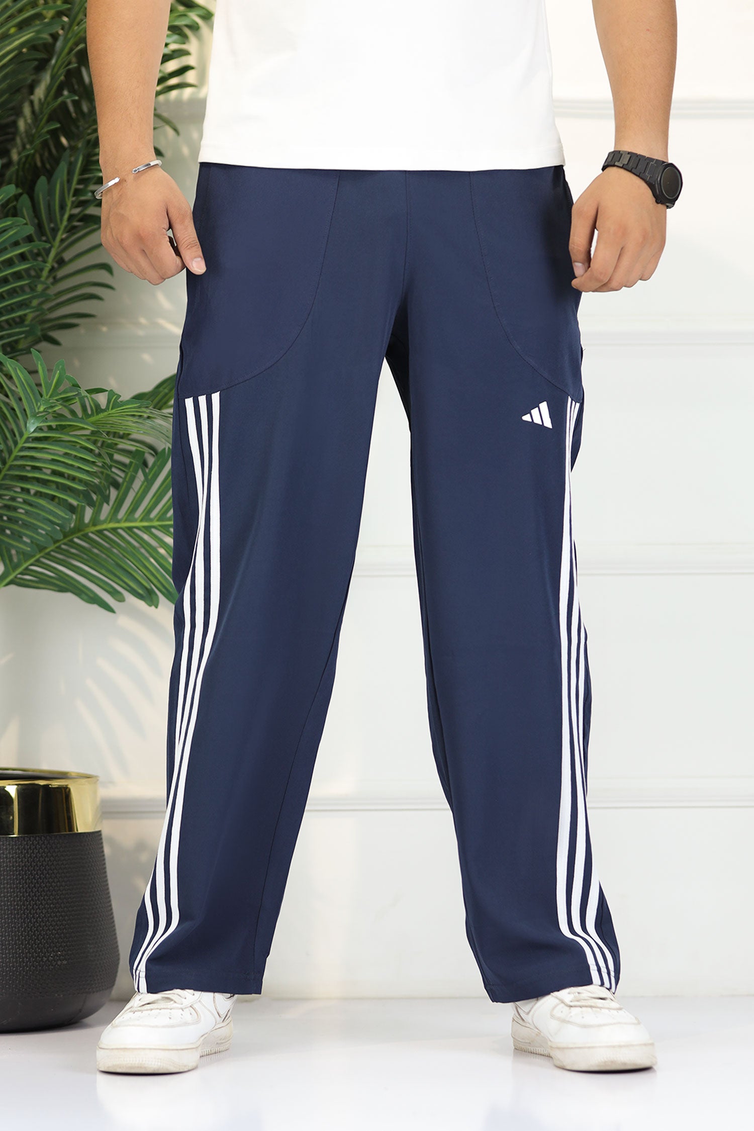 Adidas Micro-Tech Half Stripes Loose Bottom Trouser