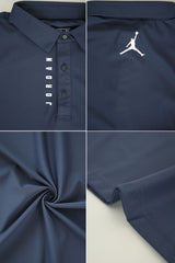 Jrdn Air Jumpman Dry-Fit Polo Shirt In Navy Blue