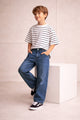 Turbo Denim Wide Leg Jeans For Boys