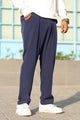 Turbo Fit Premium Micro Sportswear Trouser In Navy Blue