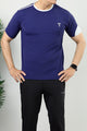 Turbo T-Storm Performance Climalite Dry-Fit Tee In Navy Blue