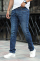 Classic Slim Fit Turbo Jeans In Navy Blue