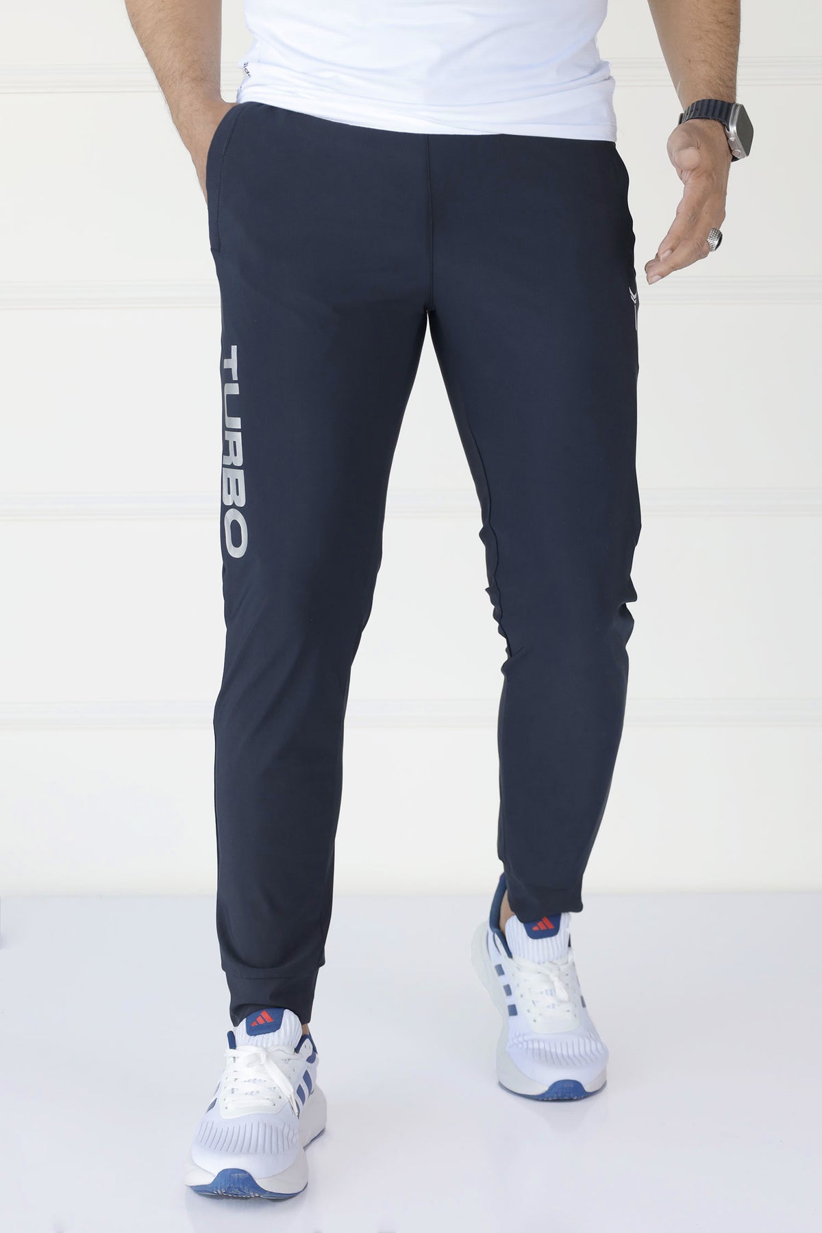 Turbo Relaxed Sport Training Men's Dryfit Trouser In Navy Blue