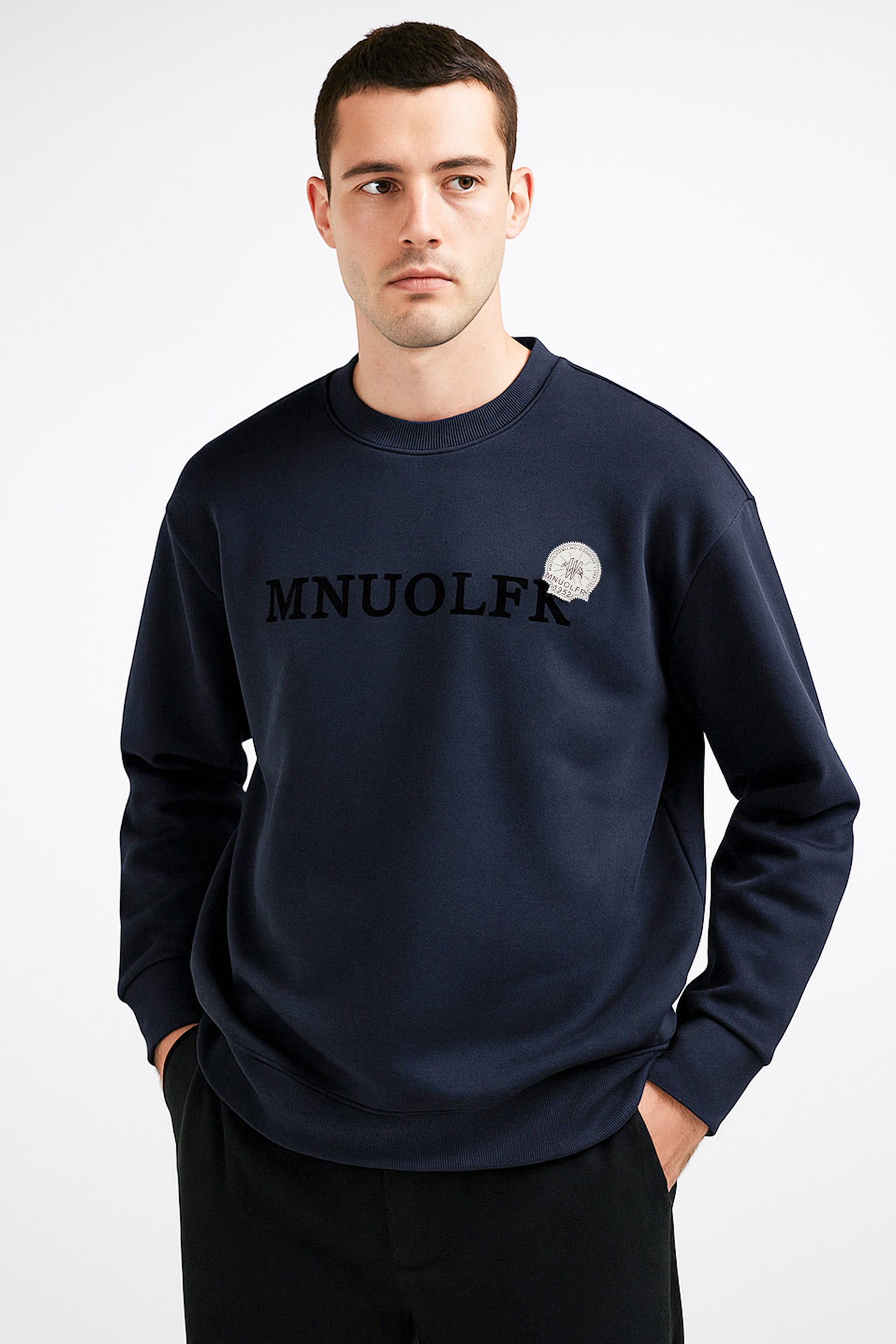 Crew Neck Imported Men's Sweatshirt