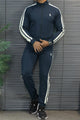 Polo Pony Style Side Stripe Men's Co-Ord Set In Navy Blue