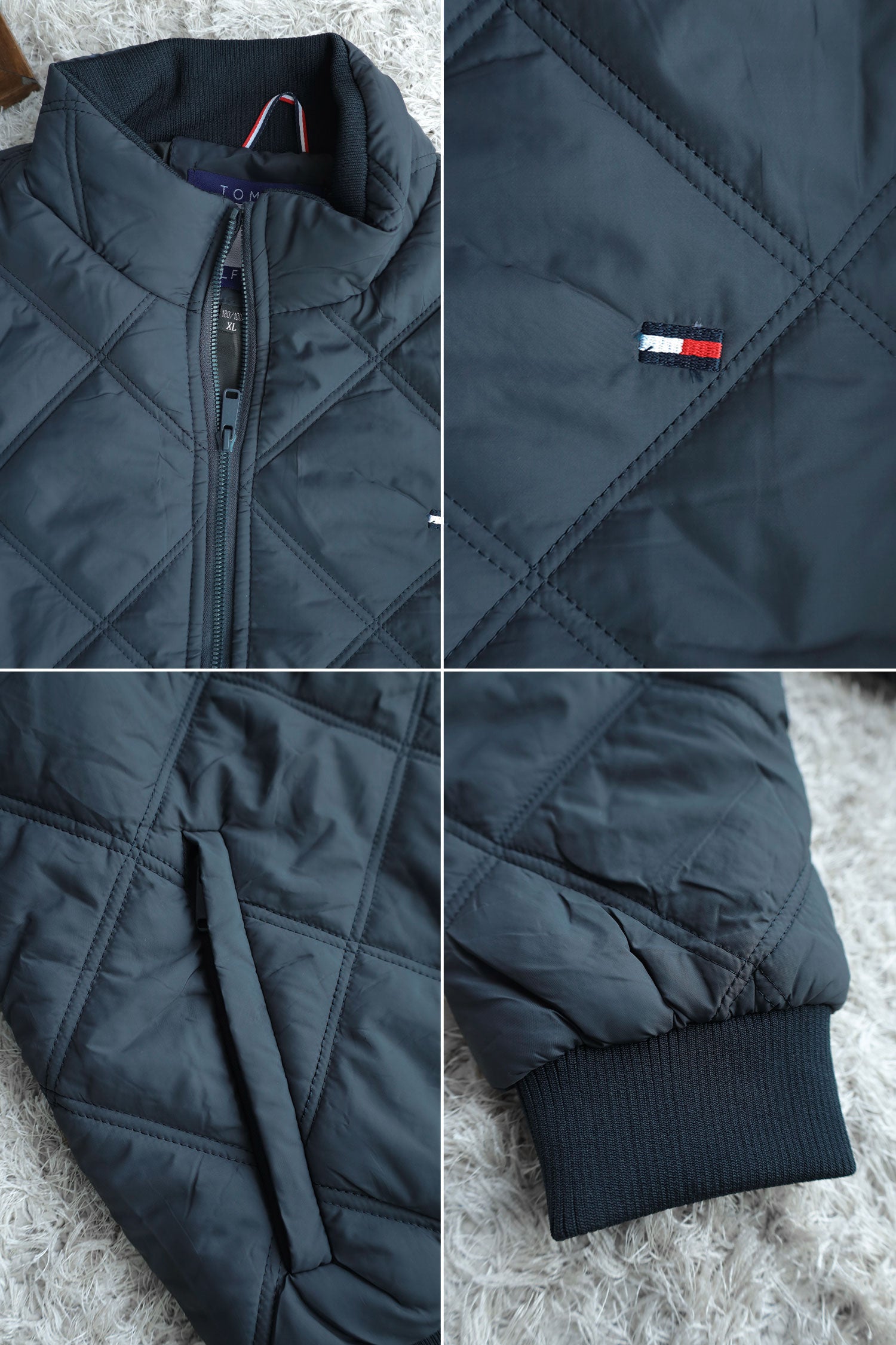 Tmy Dual Stitch Padded Imported Puffer Jacket