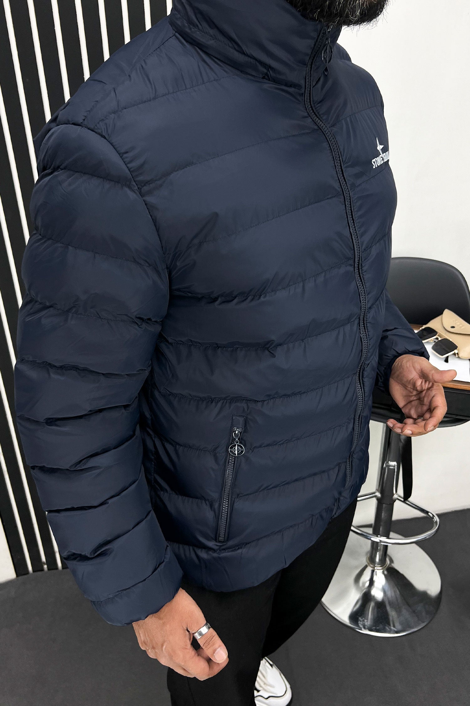 Stone Island Hooded Bubble Padded Imported Puffer Jacket