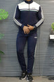 Adds Retro Chest Stripe Zipper Men's Co-Ord Set