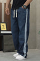 Turbo Crew line Stripe Denim Baggy Jeans