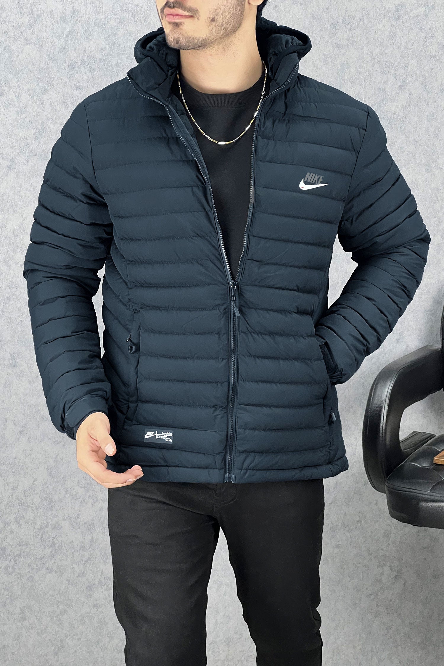 Nke Hooded Imported Puffer Jacket