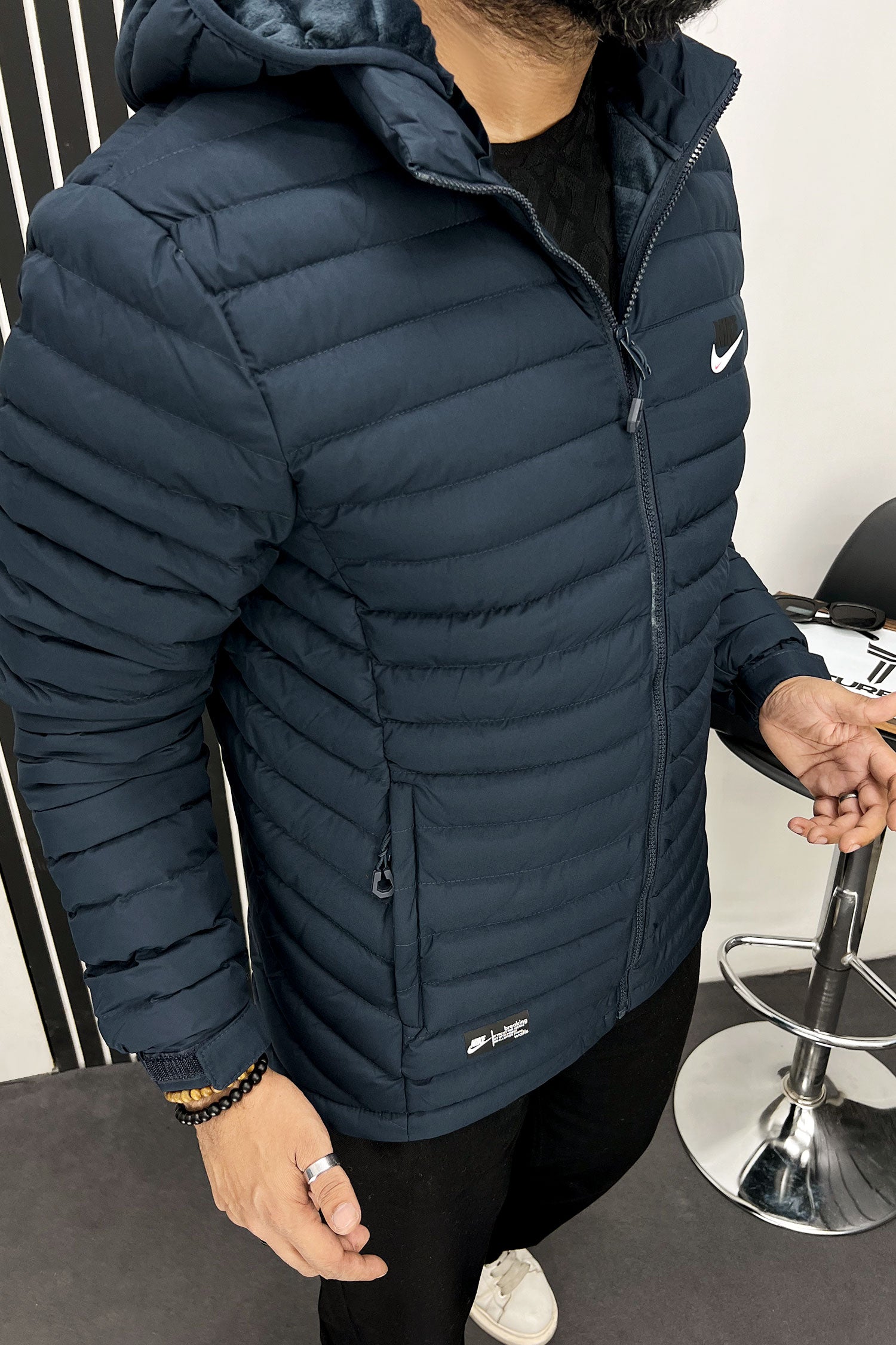 Nke Hooded Imported Puffer Jacket