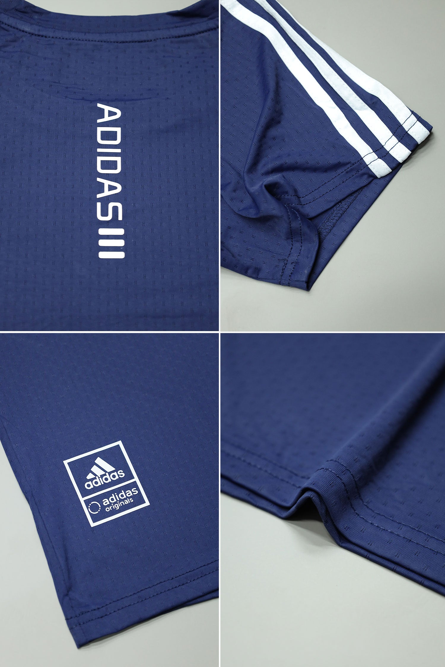 Adds Side 3 Stripes Training Mesh Dry-Fit Tee