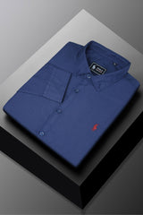 Polo Rph Lren Custom SlimFit Casual Shirt In Navy Blue